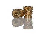 RS PRO, M3 Brass Threaded Insert, 4.6mm diameter 4mm Depth 5.7mm