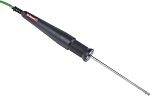 Sonda de temperatura de aire tipo K RS PRO, hasta 750 °C ±1,5 °C (±0,25 %), Ø 4mm x 110mm, cable de 1.2m