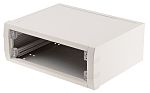METCASE Mettec Series White Aluminium Desktop Enclosure, 230 x 180 x 85mm