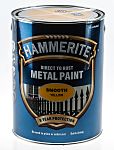 Hammerite smooth finish paint,Yellow 5l