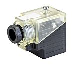 Phoenix Contact SACC-V-3CON-PG9/A-1L-S 3P+E DIN 43650, Female DIN 43650 Solenoid Connector with Indicator Light, 24 V