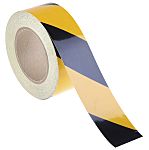 Reflexní páska, Černá/žlutá Hliníková fólie RS PRO