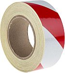 RS PRO Red/White Reflective Tape 50mm x 25m