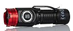 RS PRO LED Torch Black, Red - Rechargeable 1500 lm, 105 mm