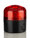 Indicator luminoso y acústico LED RS PRO, 12 → 24 V., Rojo, Múltiples efectos de iluminación, 105dB @ 1m, IP65