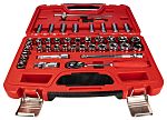 RS PRO 41-Piece Imperial, Metric 3/8 in Deep Socket/Standard Socket Set with Ratchet, 6 point; 12 point