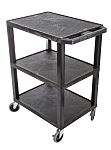 RS PRO 3 Shelf PE Trolley, 610 x 460mm, 150kg Load