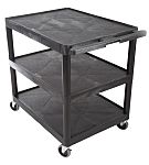 RS PRO 3 Shelf PE Trolley, 810 x 610mm, 180kg Load