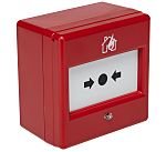 Eaton Red Fire Alarm Call Point, Break Glass Operated, Outdoor, Resettable, Mains-Powered