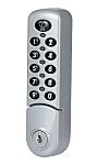 Cerradura con código con sistema electrónico Euro-Locks a Lowe &amp; Fletcher group Company 3780827, de Zinc, acabado Plata