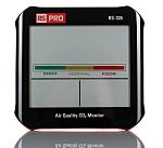 RS PRO RS-326 Air Quality Meter for CO2, Humidity, Temperature, +50°C Max, 100%RH Max, Battery, USB-Powered