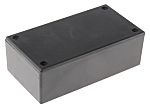 RS PRO Black ABS Enclosure, Black Lid, 120.9 x 65.53 x 40.89mm