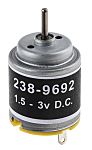 RS PRO Brushed DC Motor, 1.21 W, 1.5 → 3 V dc, 10.4 gcm, 8200 → 14000 rpm, 2mm Shaft Diameter