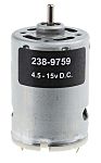 Motor DC RS PRO, 4,5 → 15 V dc, 21,2 W, 13.360 rpm, par máx. 154,4 gcm, Ø de eje 3.18mm