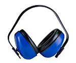 RS PRO Ear Defender with Headband, 27dB, Black/Blue