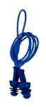 RS PRO Blue Reusable Corded Ear Plugs, 27dB Rated, Metal Detectable, 100 Pairs