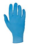 RS PRO Blue Powder-Free Nitrile Disposable Gloves, Size Medium, Food Safe, 100 per Pack