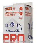 RS PRO Disposable Respirator for General Purpose Protection, FFP2, Valved, Moulded 10 per Package