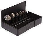 RS PRO Countersink Drill Bit Set, 6.3 mm, 8.3 mm, 10.4 mm, 12.4 mm, 16.5 mm, 20.5 mm Head, 6 Piece(s)