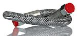 RS PRO 500mm Galvanized Steel Overbraid Hydraulic Hose Assembly, 180bar Max Pressure