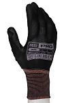 RS PRO Black Nylon Cut Resistant Work Gloves, Size 7, Small, Polyurethane Coating