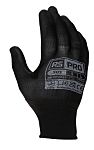 RS PRO Black Nylon Cut Resistant Work Gloves, Size 9, Large, Polyurethane Coating