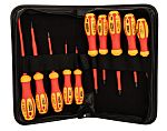 RS PRO Phillips; Pozidriv; Slotted Insulated Screwdriver Set, 10-Piece