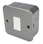 RS PRO White Rocker Switch, 2 Way, 1 Gang