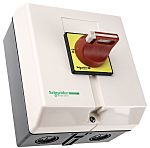 Schneider Electric 3P Pole Panel Mount Isolator Switch - 50A Maximum Current, 22kW Power Rating, IP65