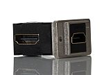 Průchozí konektor HDMI, 35.3 x 19 x 35.5 mm, počet kontaktů: 19, Samice, orientace těla: Pravý úhel
