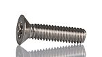 RS PRO Plain Countersunk Stainless Steel Tamper Proof Security Screw, M4 x 16mm