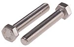 RS PRO Plain Stainless Steel, Hex Bolt, M5 x 30.0mm