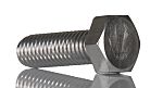 RS PRO Plain Stainless Steel, Hex Bolt, M12 x 30mm