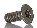 RS PRO Stainless Steel Hex Socket Countersunk Screw, ISO 10642, M4 x 10mm