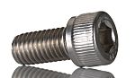 RS PRO Plain Stainless Steel Hex Socket Countersunk Screw, DIN 912, M10 x 20mm