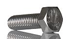 RS PRO Plain Stainless Steel, Hex Bolt, M8 x 25mm