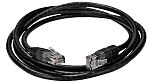 RS PRO, 1.5m Cat6, Black RJ45 to Male RJ45 Male, UTP, Terminated PVC Sheath