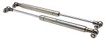 RS PRO Stainless Steel Gas Struts, with Ball & Socket Joint, 276.0mm Extended Length, 100.0mm Stroke Length