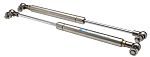 RS PRO Stainless Steel Gas Struts, with Ball & Socket Joint, 550.0mm Extended Length, 200.0mm Stroke Length