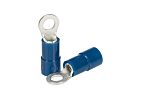 RS PRO Insulated Crimp Ring Terminal, M3.5 Stud Size, 1.5mm² to 2.5mm² Wire Size, Blue