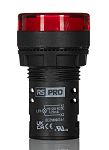 RS PRO, Panel Mount Red LED Pilot Light, 22mm Cutout, IP65, Round, 110V ac/dc