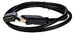 RS PRO Male DisplayPort to Male DisplayPort, PVC  Cable, 8K, 1m