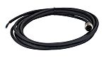 RS PRO Straight Male 4 way M12 to Cable, 3m