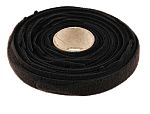 RS PRO Cable Tie, Hook and Loop, 305mm x 12 mm, Black Fabric