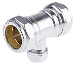 RS PRO Brass Compression Fitting Reducer Tee