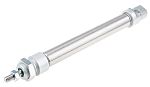 RS PRO Pneumatic Piston Rod Cylinder - 20mm Bore, 125mm Stroke, ISO 6432 Series, Double Acting