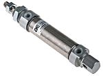 RS PRO Pneumatic Piston Rod Cylinder - 25mm Bore, 50mm Stroke, ISO 6432 Series, Double Acting