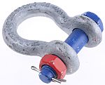 Galvanised bow shackle w/pin,3.25ton