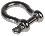 S/steel bow shackle with screw pin,8mm W