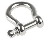 S/steel bow shackle with screw pin,10mmW